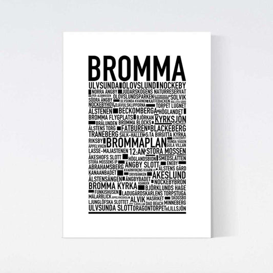 Bromma Text Poster