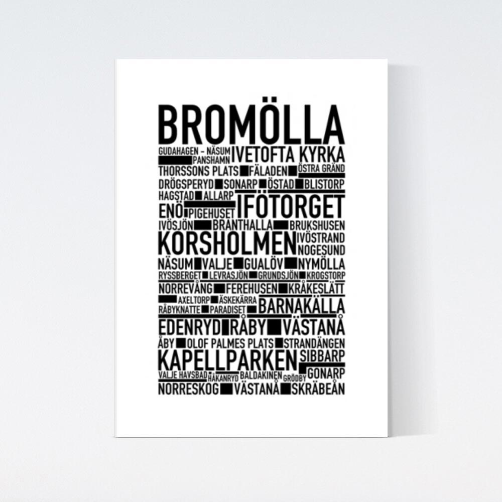 Bromölla Text Poster