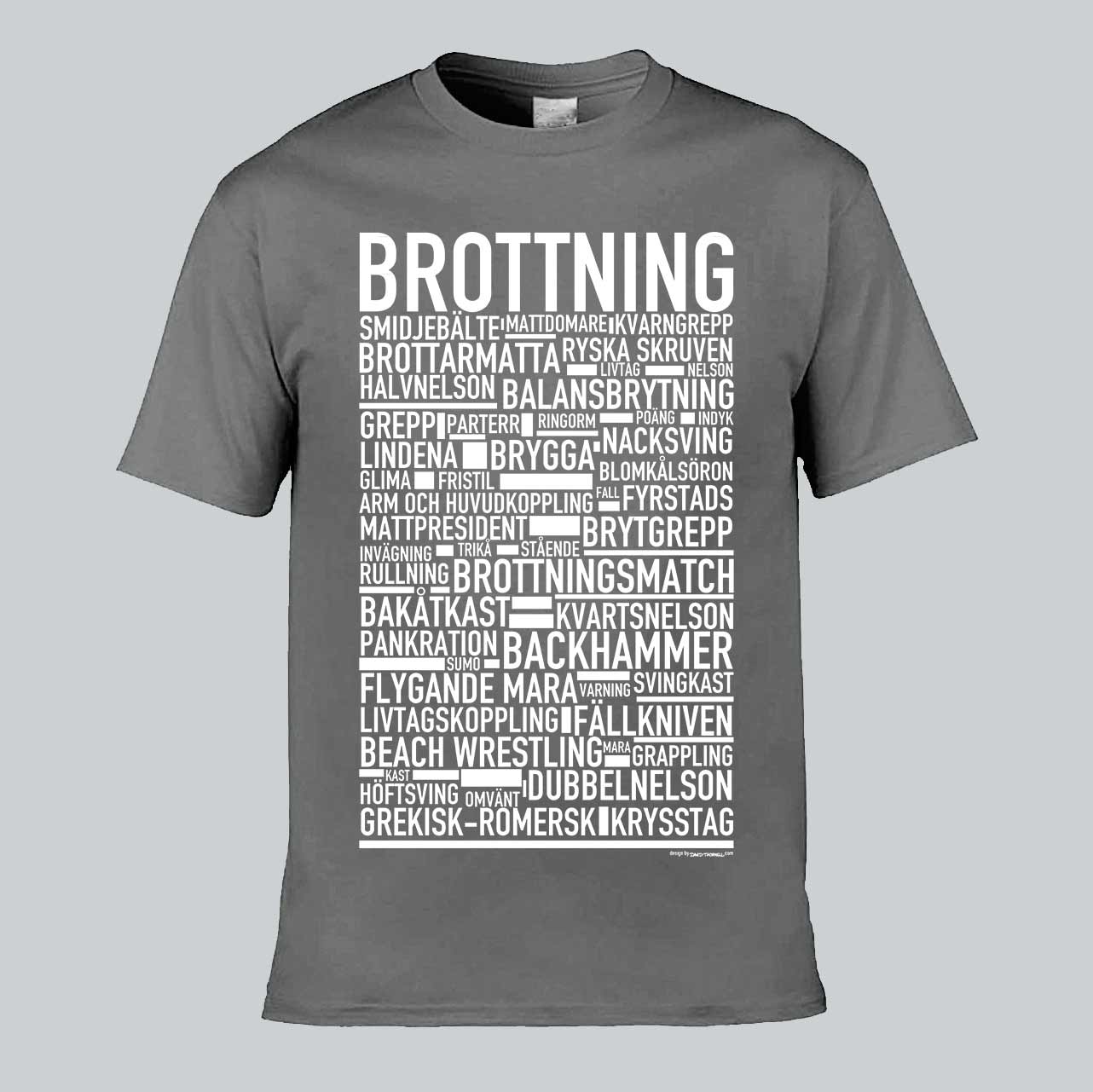 Brottning Text T-shirt