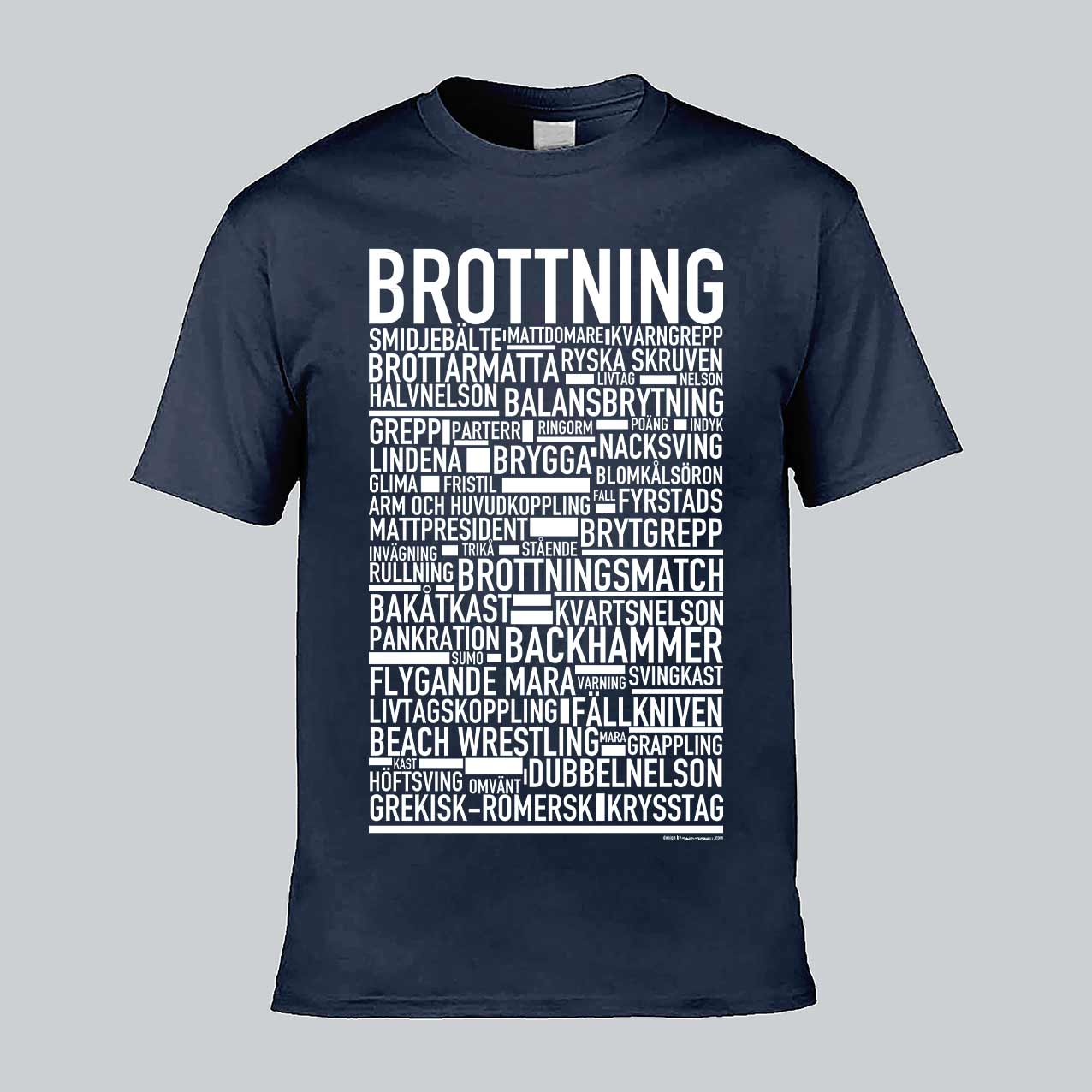 Brottning Text T-shirt