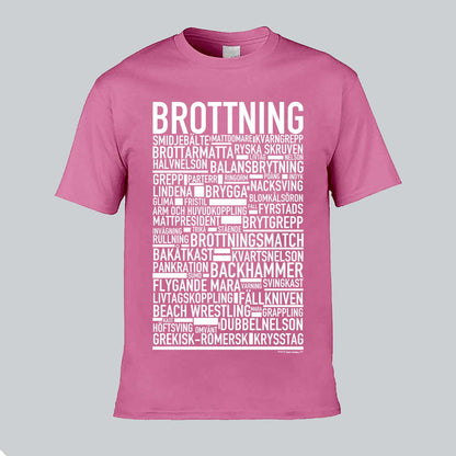 Brottning Text T-shirt