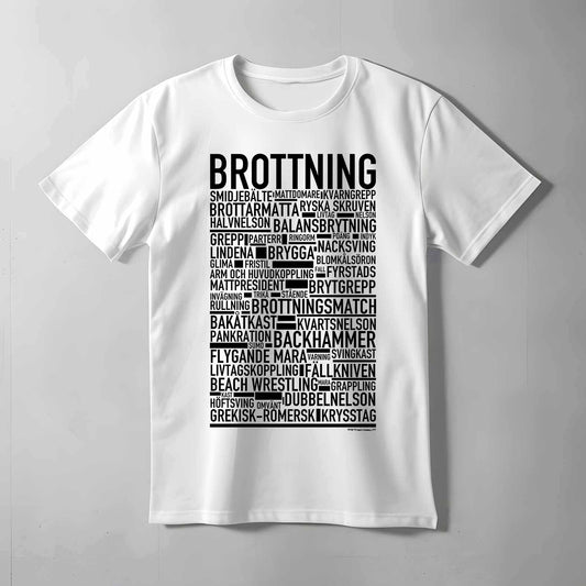 Brottning Text T-shirt