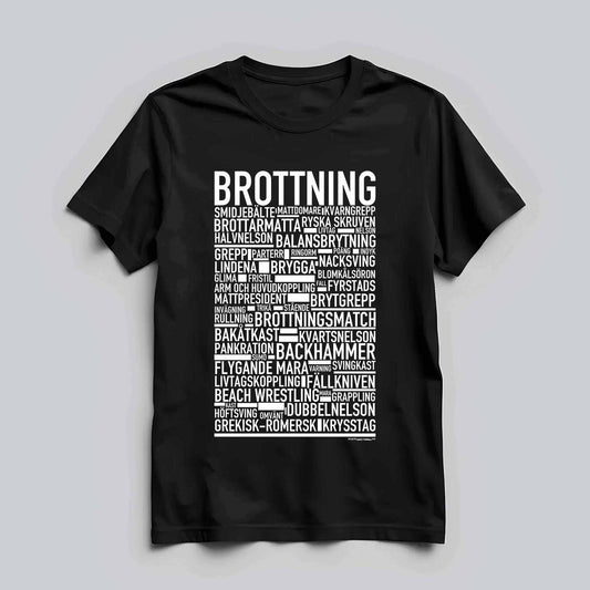 Brottning Text T-shirt