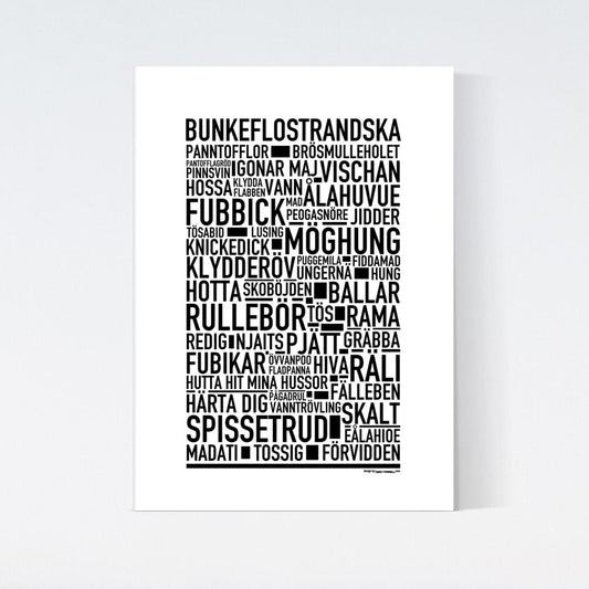 Bunkeflostrandska Dialekt Text Poster