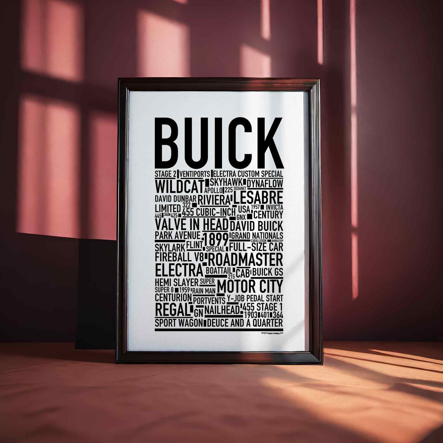 Buick Text Poster