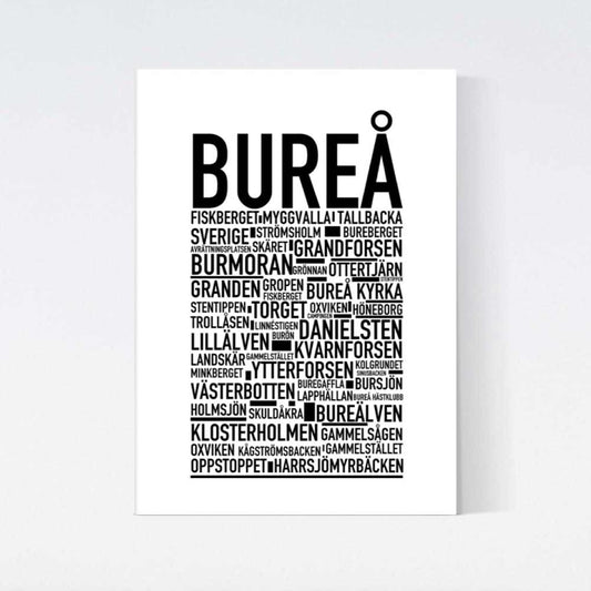 Bureå Text Poster