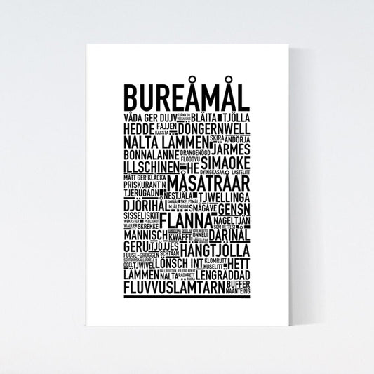 Bureåmål Dialekt Text Poster