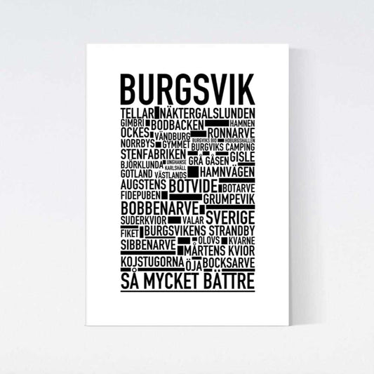 Burgsvik Text Poster