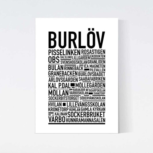 Burlöv Text Poster