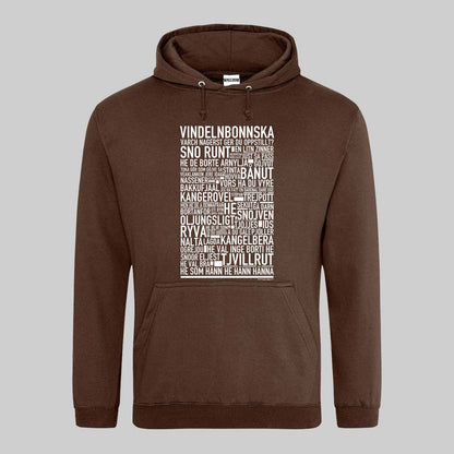 Vindelnbonnska Dialekt Text Hoodie