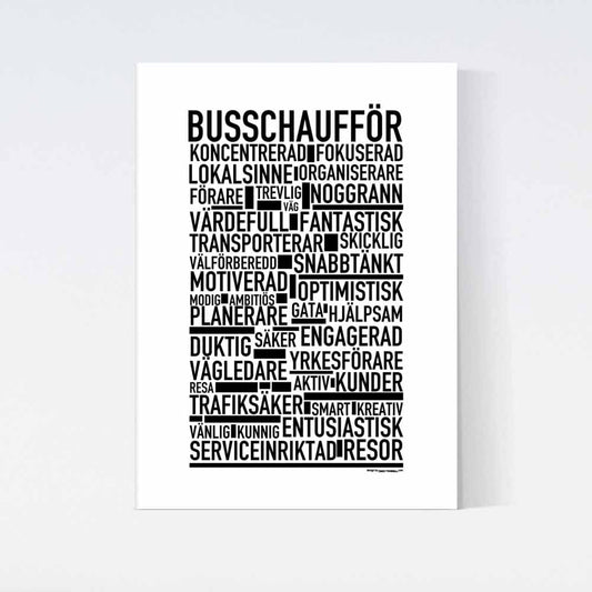Busschaufför Text Poster