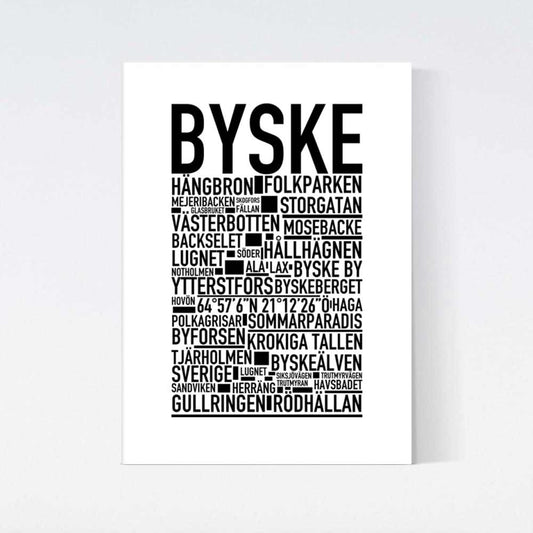 Byske Text Poster