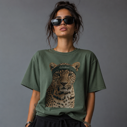 Leopard Sweatband T-shirt