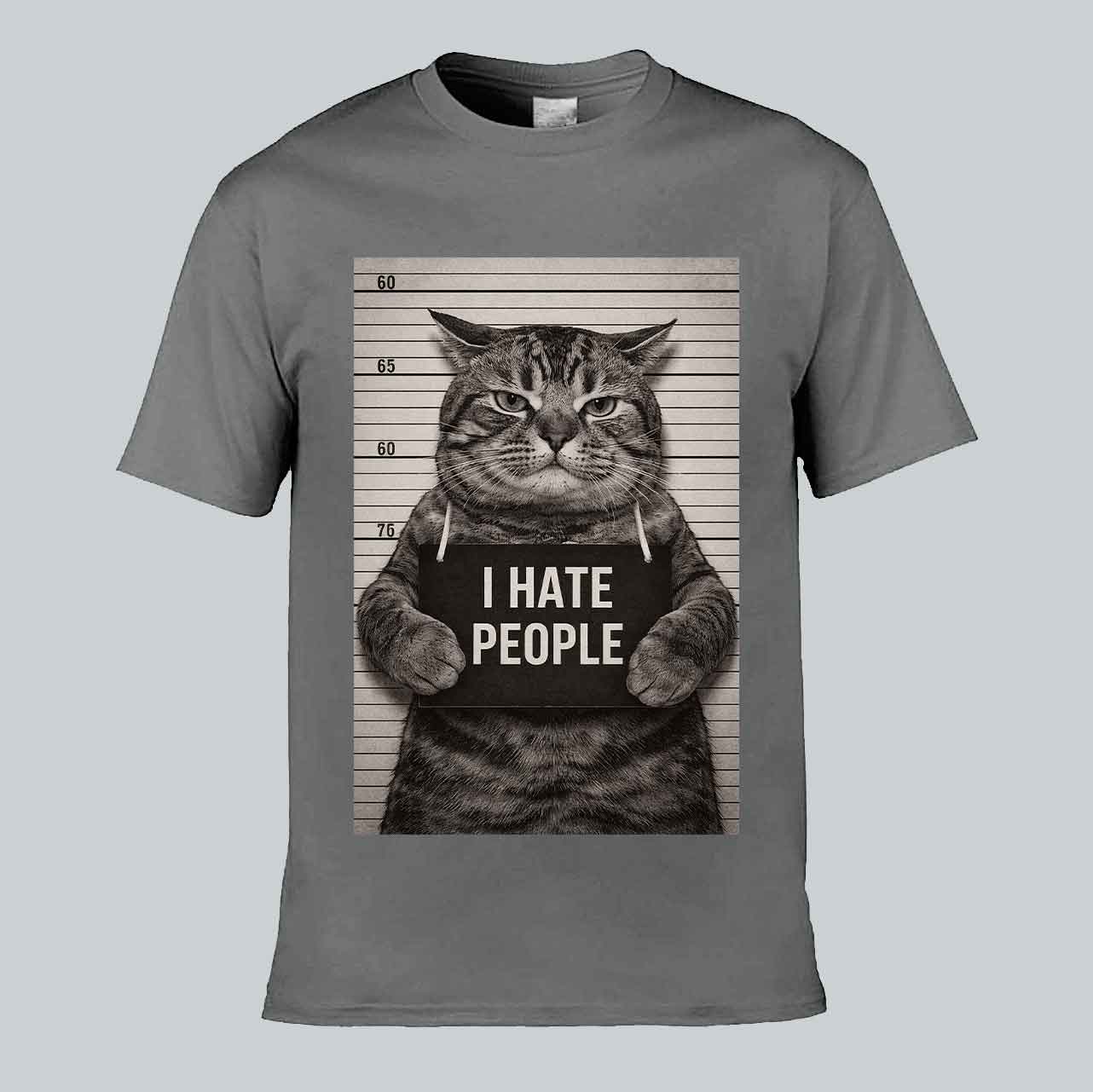I Hate People Cat T-shirt