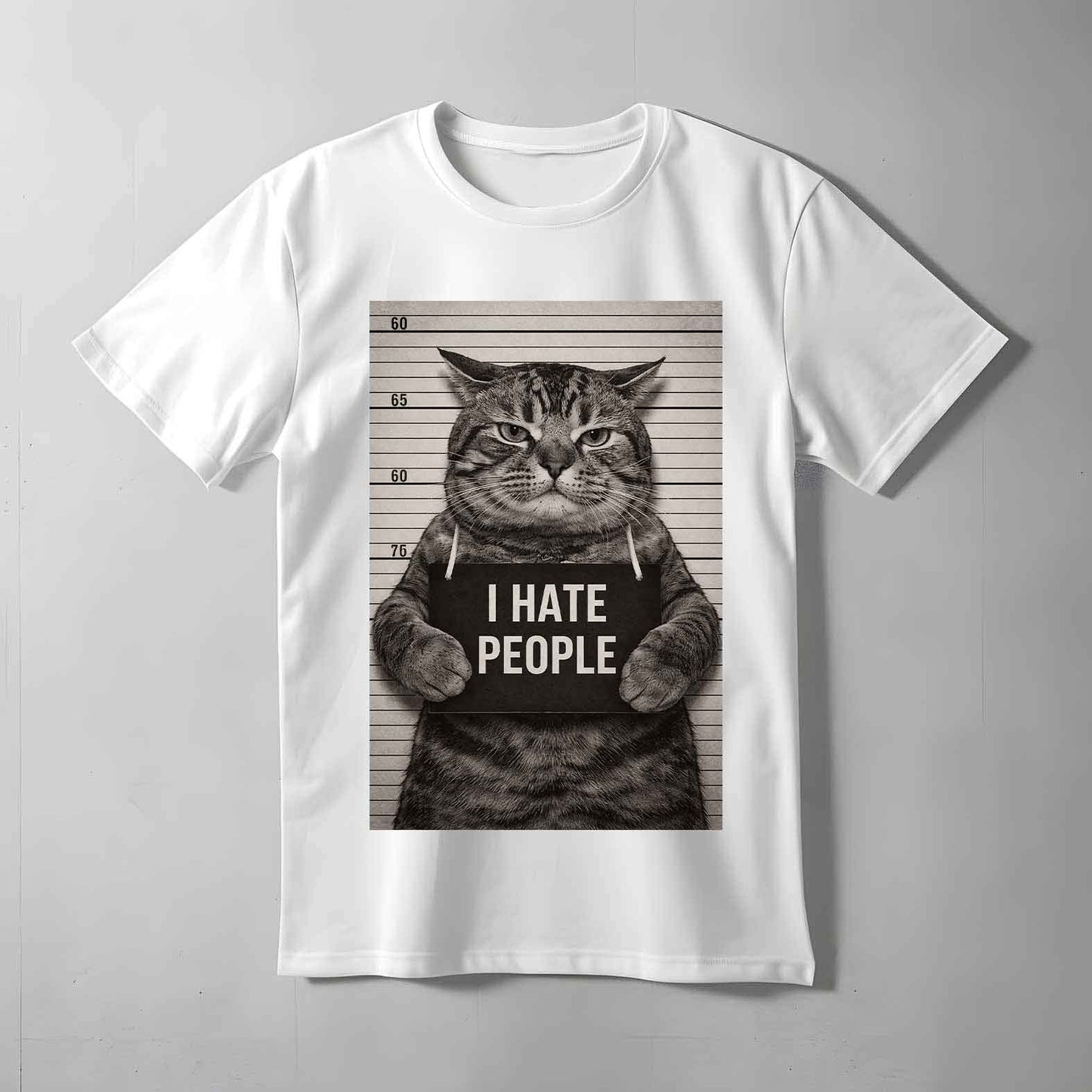 I Hate People Cat T-shirt