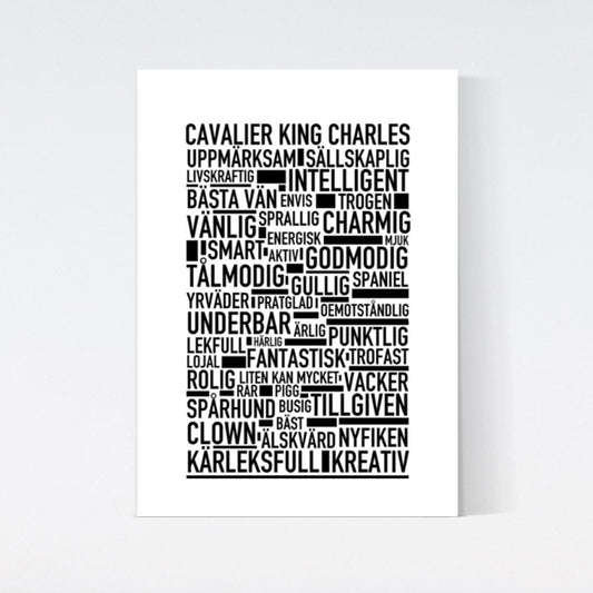 Cavalier King Charles Text Poster