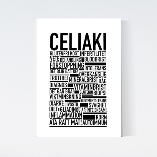 Celiaki Text Poster