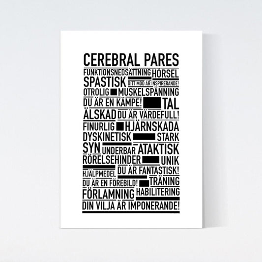 Cerebral Pares Text Poster