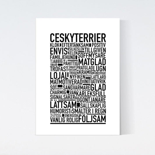 Ceskyterrier Text Poster