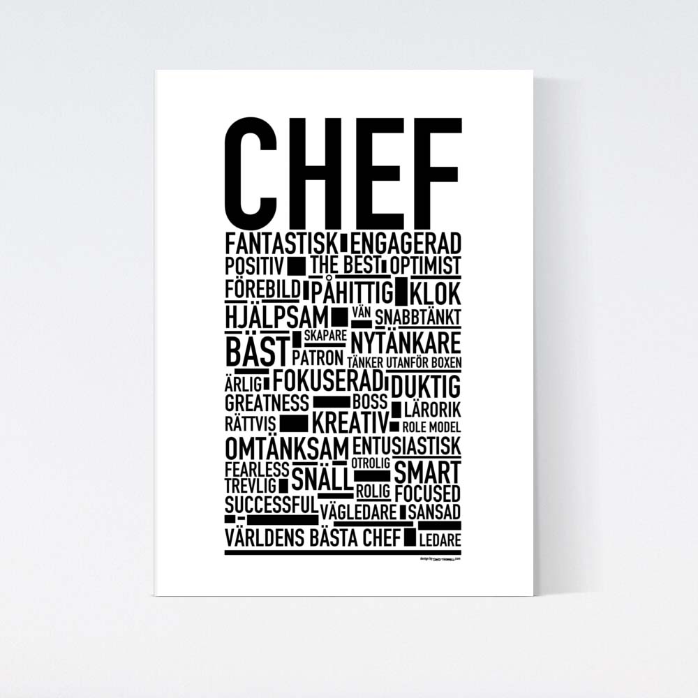 Chef Text Poster
