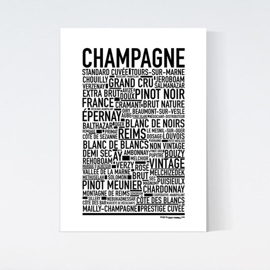 Champagne Entusiast Text Poster