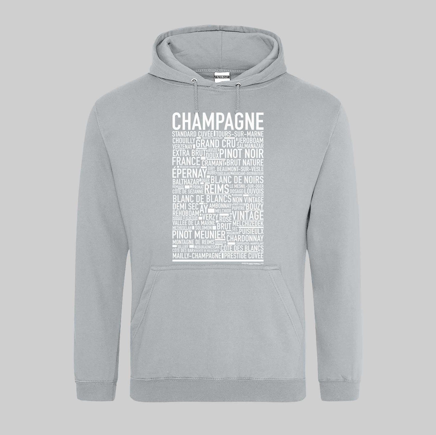 Champagne Entusiast Text Hoodie