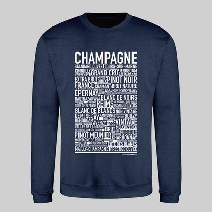 Champagne Entusiast Text Sweatshirt