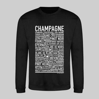 Champagne Entusiast Text Sweatshirt