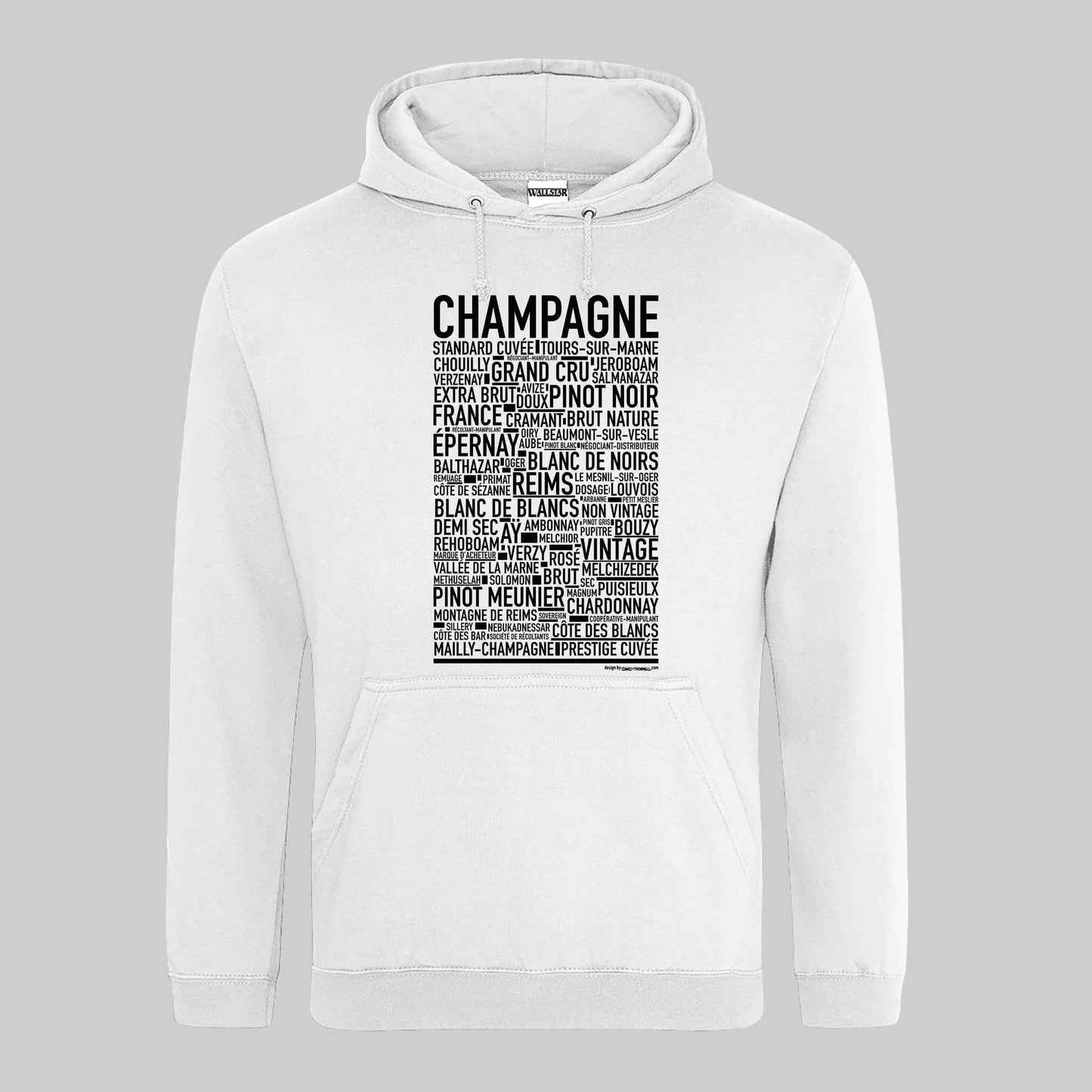 Champagne Entusiast Text Hoodie