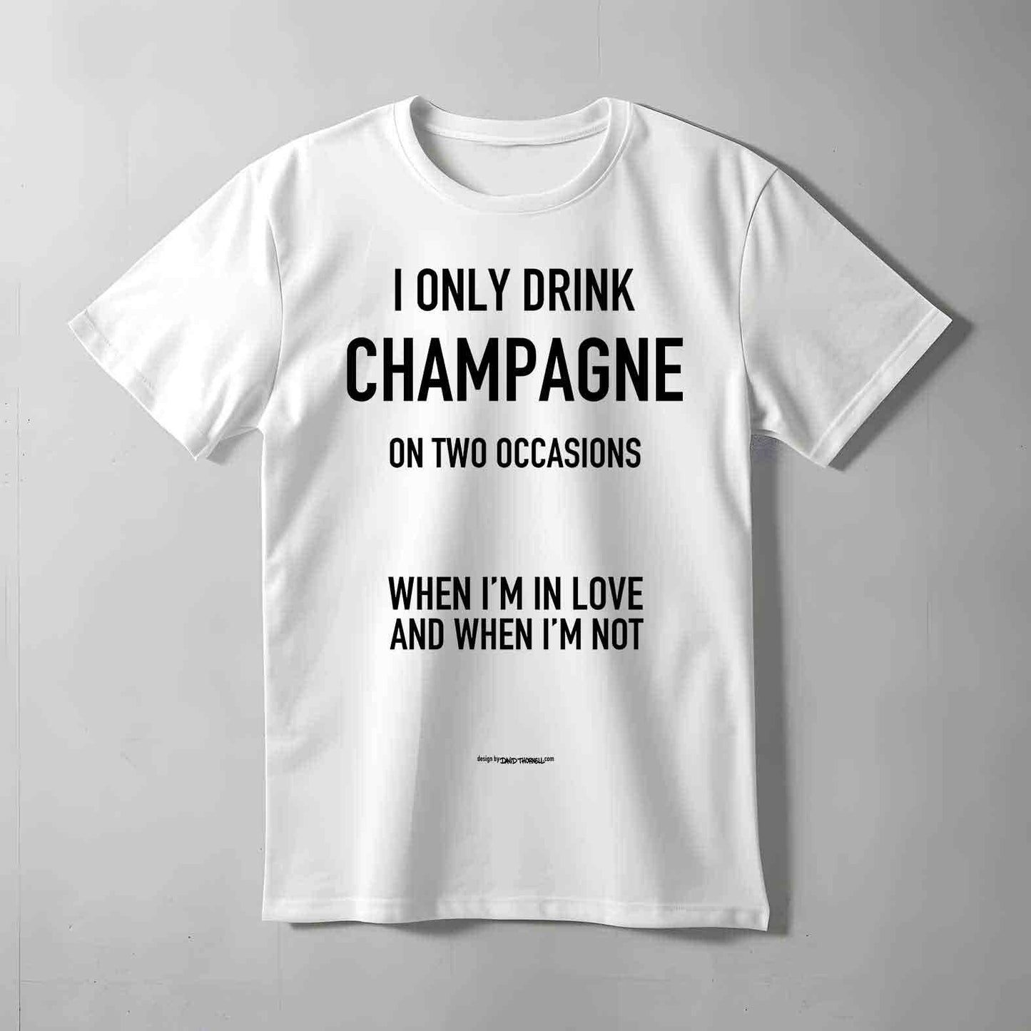 In Love Or Not Champagne Text T-shirt