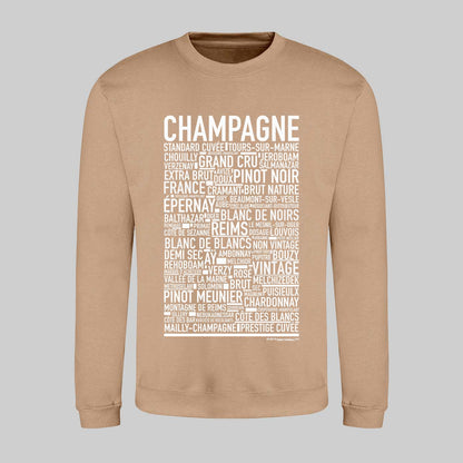 Champagne Entusiast Text Sweatshirt