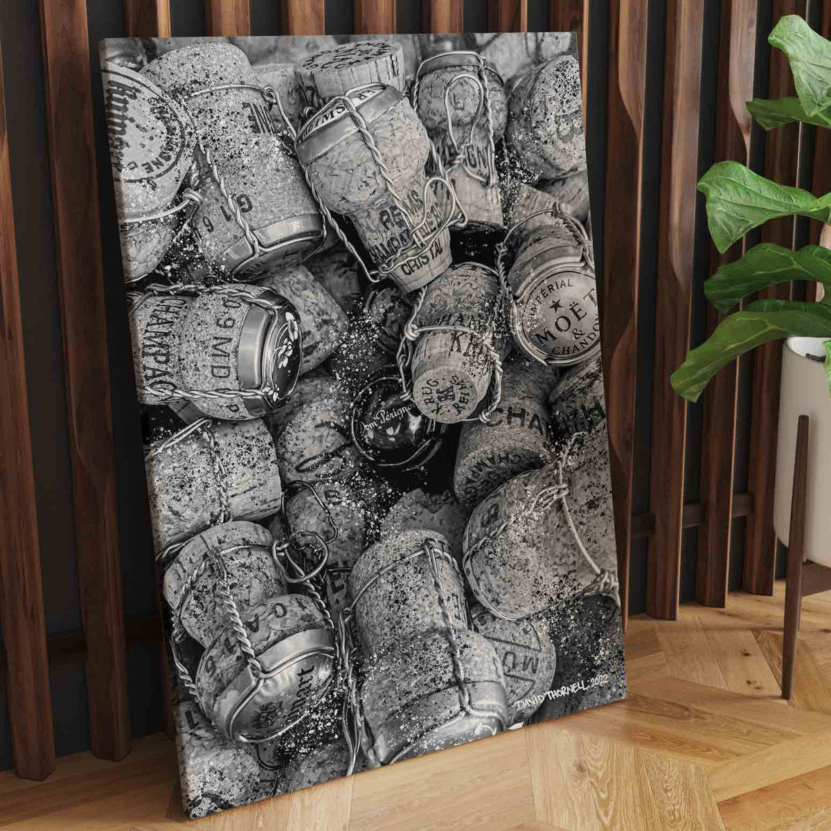 Champagne Corks Canvas