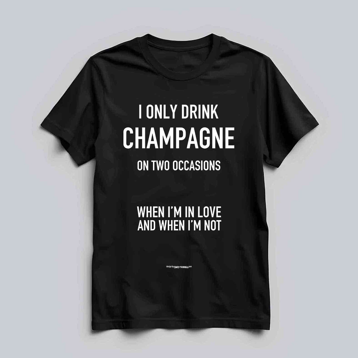 In Love Or Not Champagne Text T-shirt