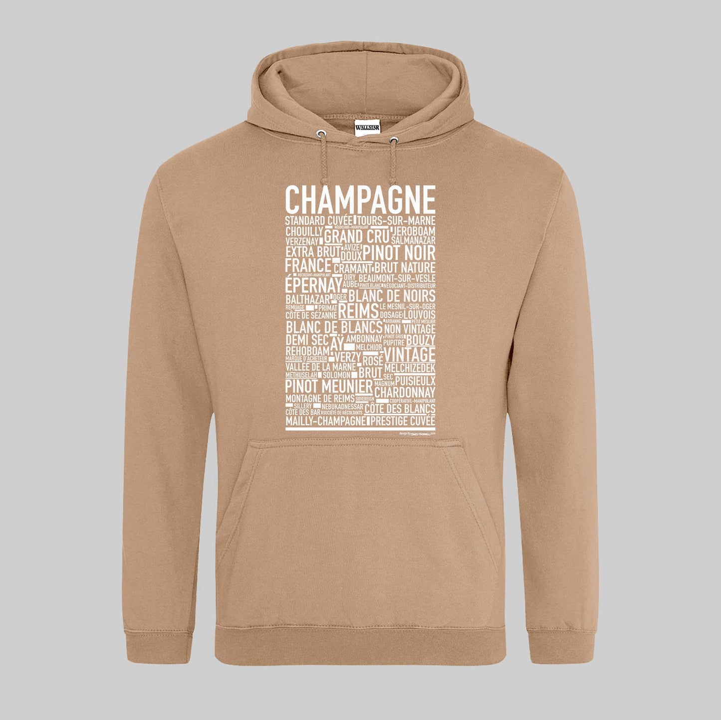 Champagne Entusiast Text Hoodie