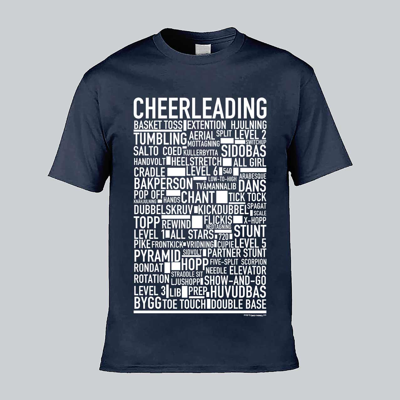 Cheerleading Text T-shirt