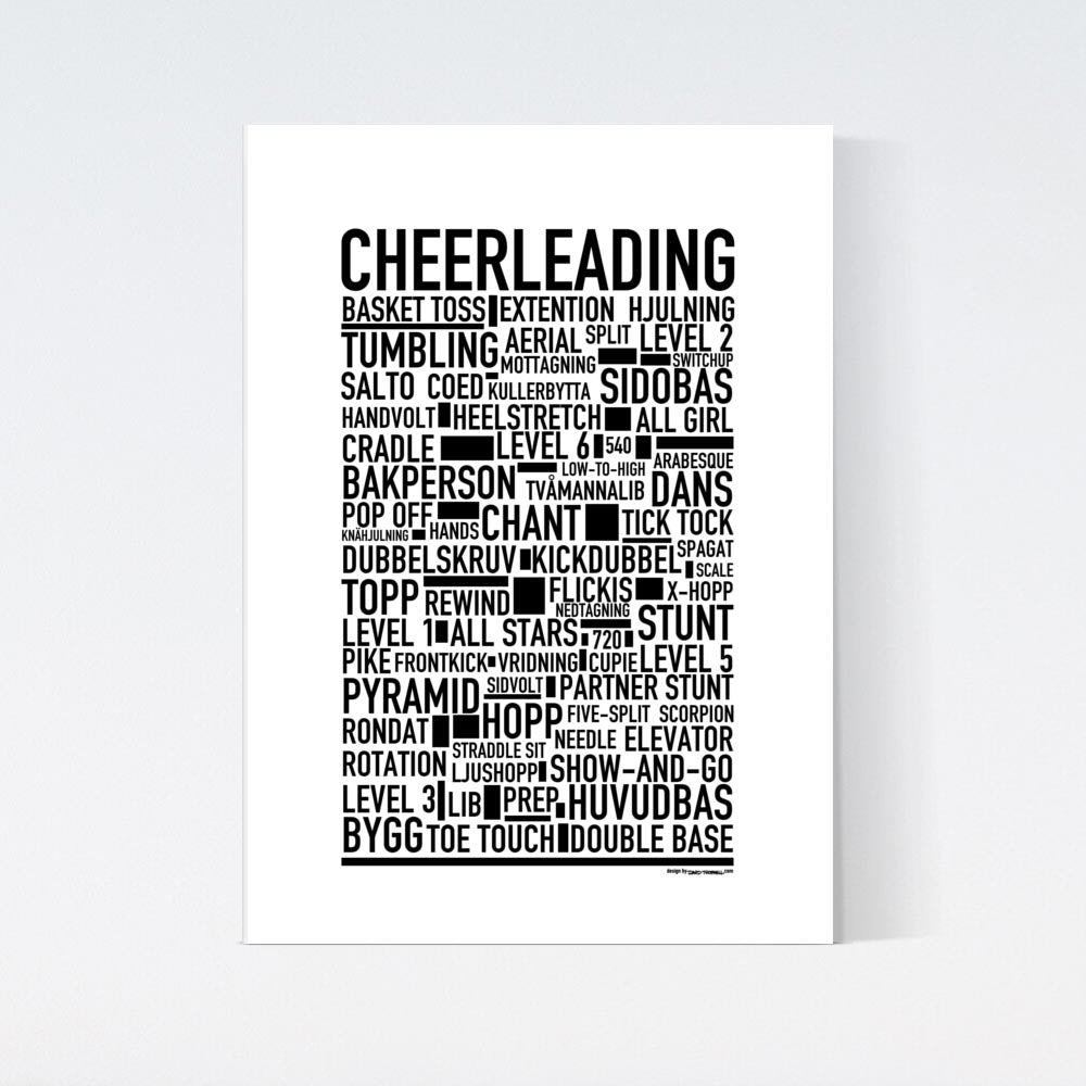 Cheerleading Text Poster