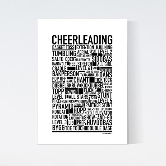 Cheerleading Text Poster