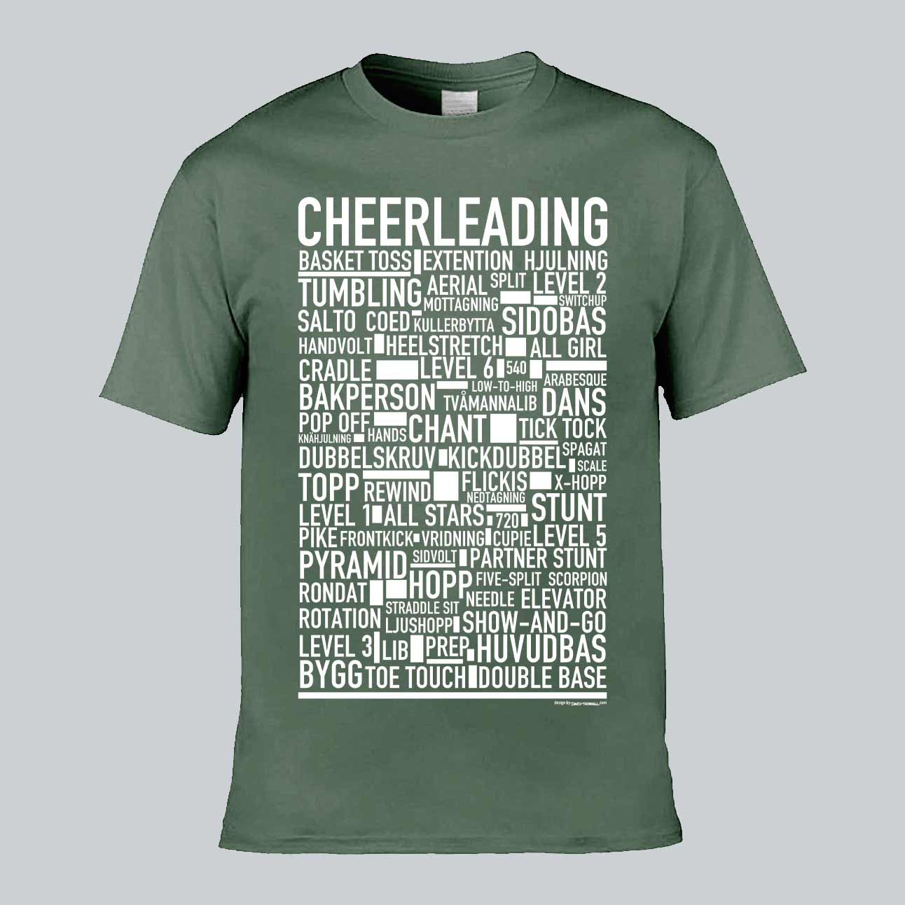 Cheerleading Text T-shirt