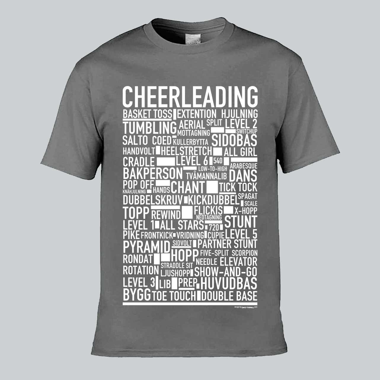 Cheerleading Text T-shirt