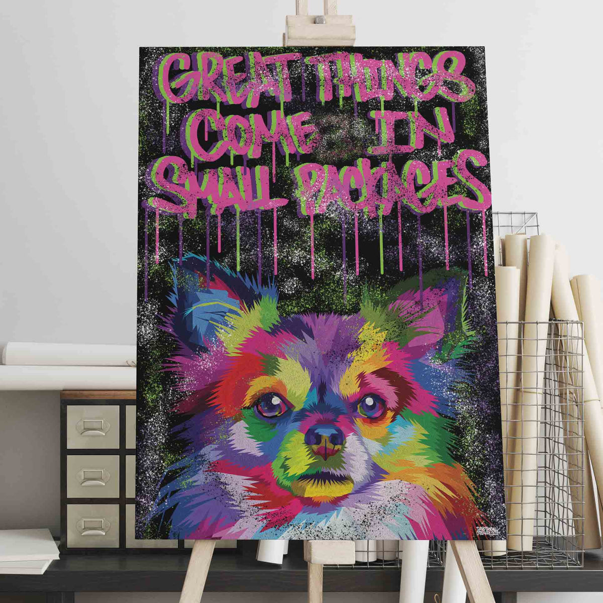 Chihuahua Art Canvas