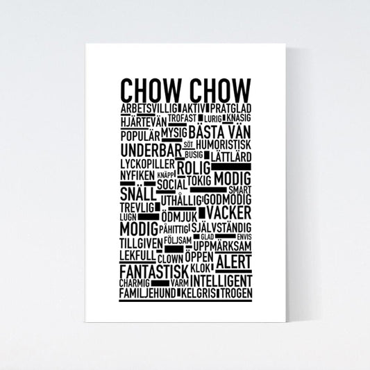 Chow Chow Text Poster