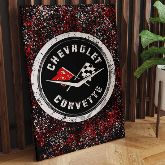 Corvette Emblem Canvas