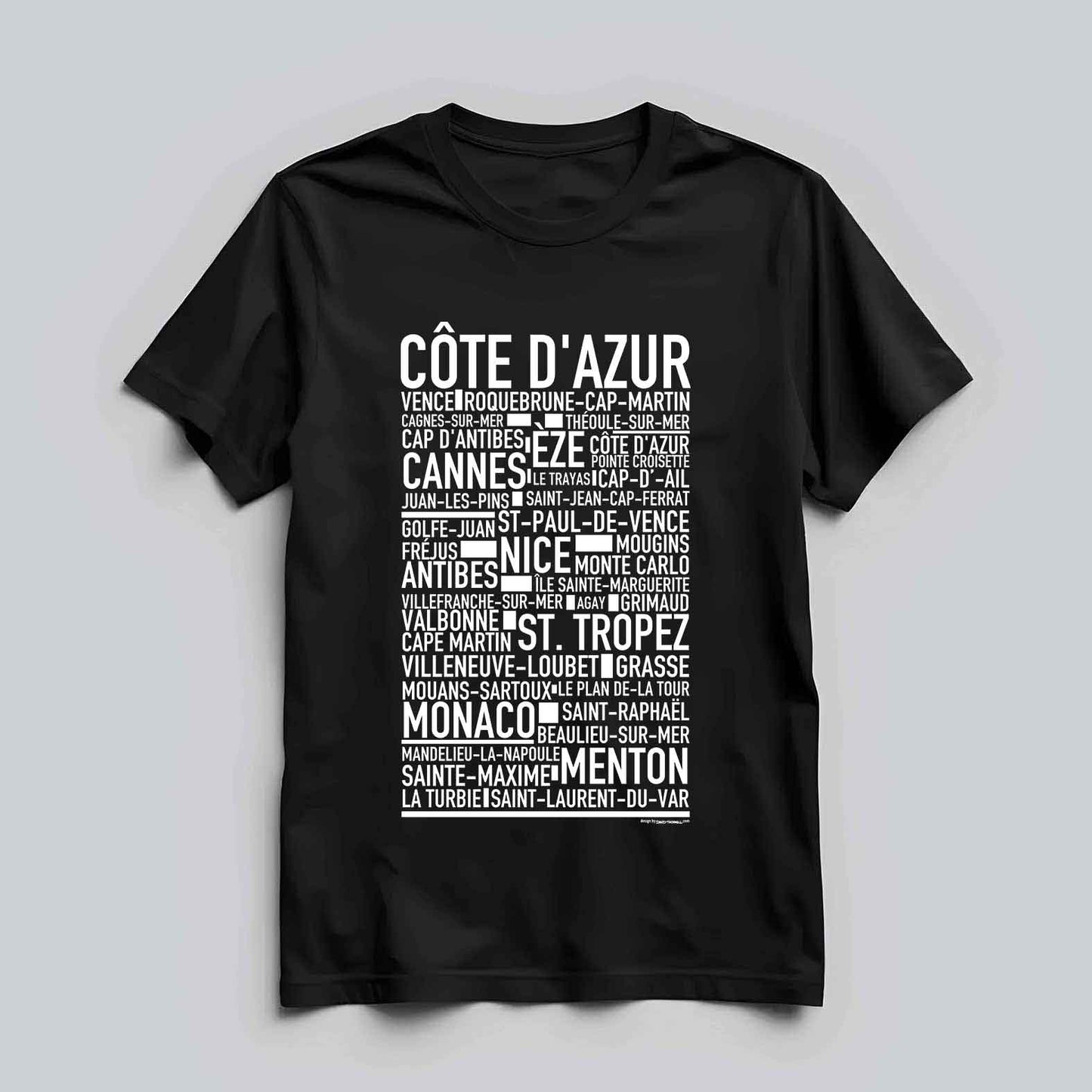 Côte d'Azur Text T-shirt