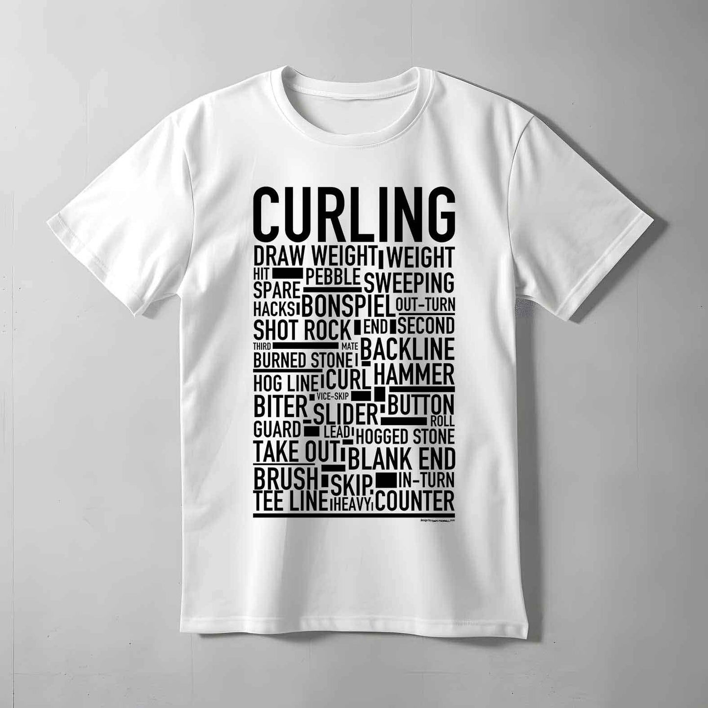 Curling Text T-shirt