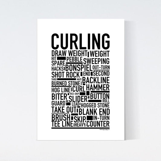 Curling Text Poster