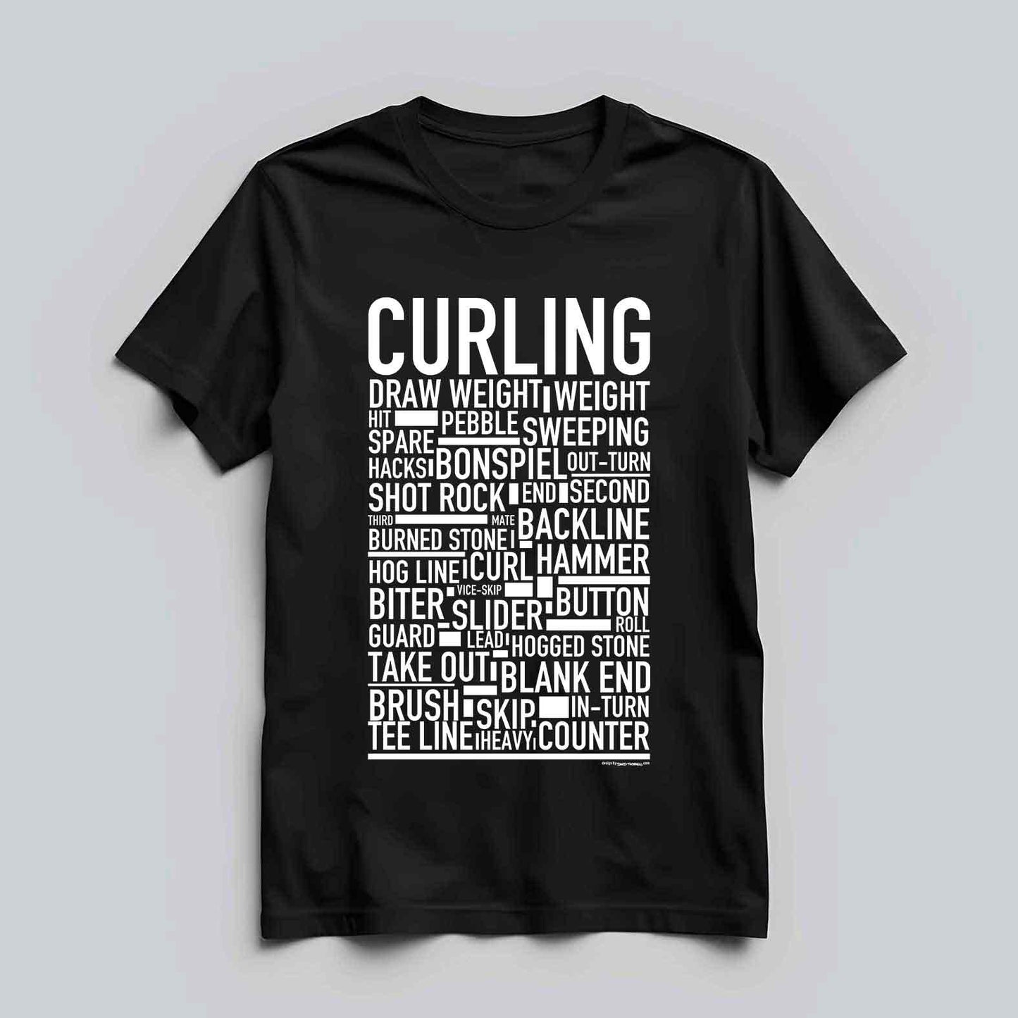 Curling Text T-shirt