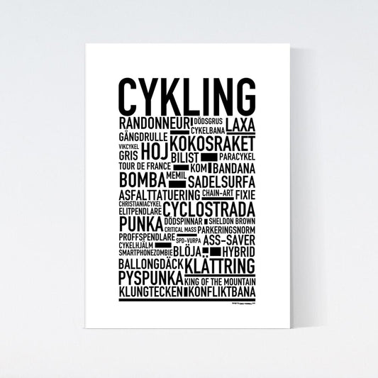 Cykling Text Poster