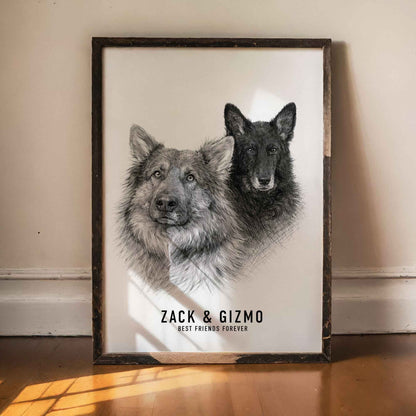 Skapa Porträtt Husdjur Poster