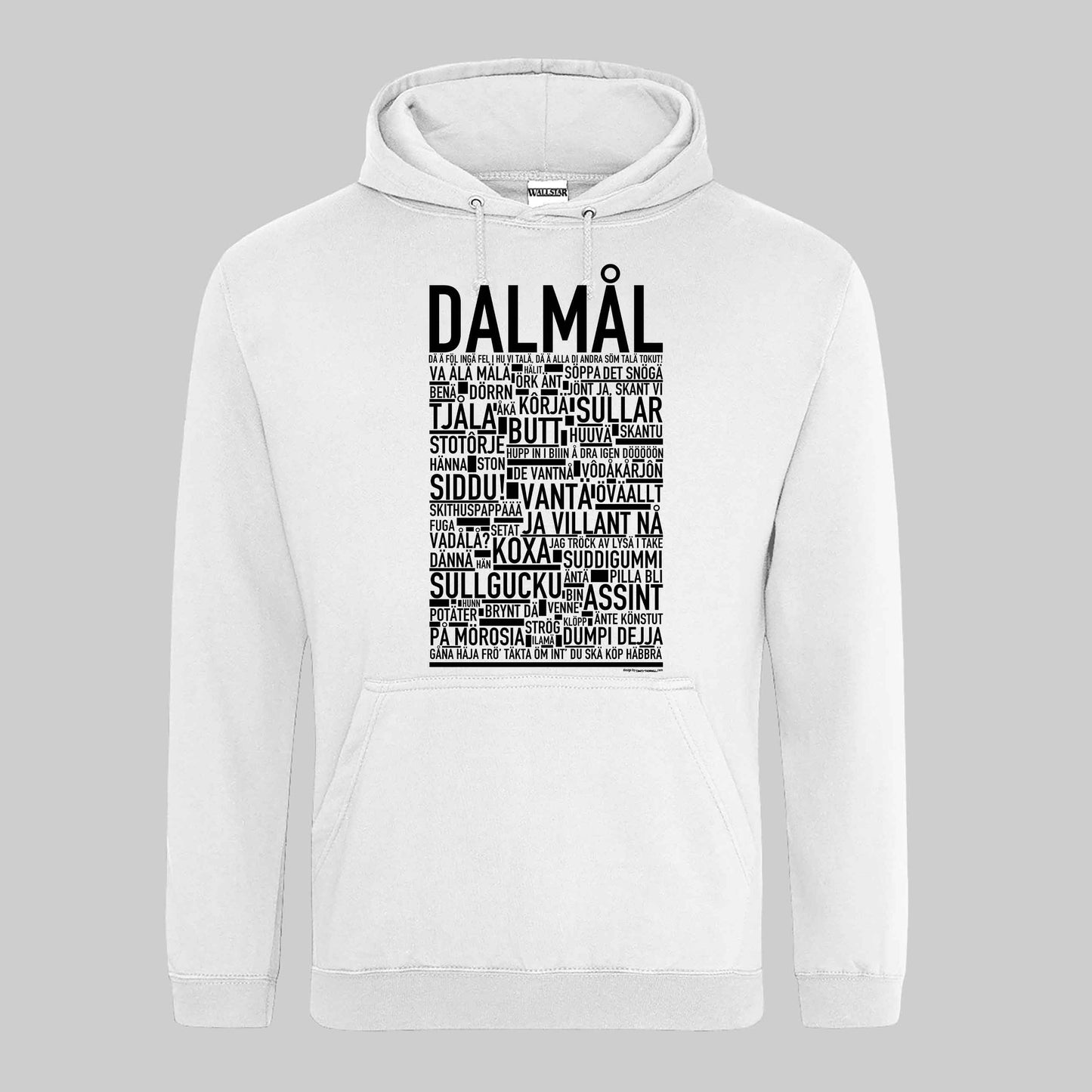 Dalmål Dialekt Text Hoodie