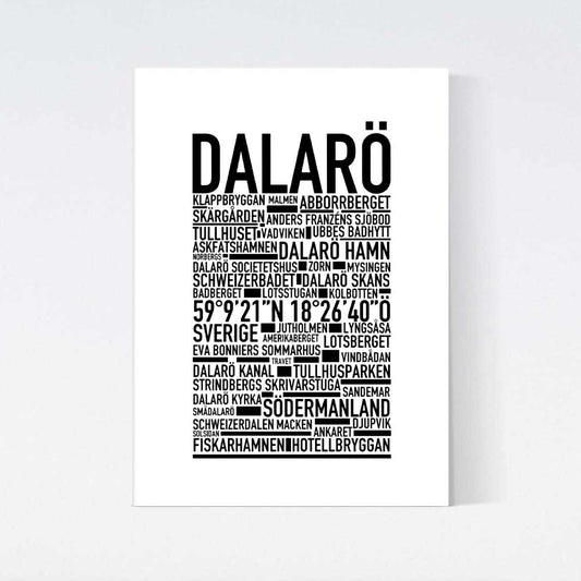 Dalarö Text Poster